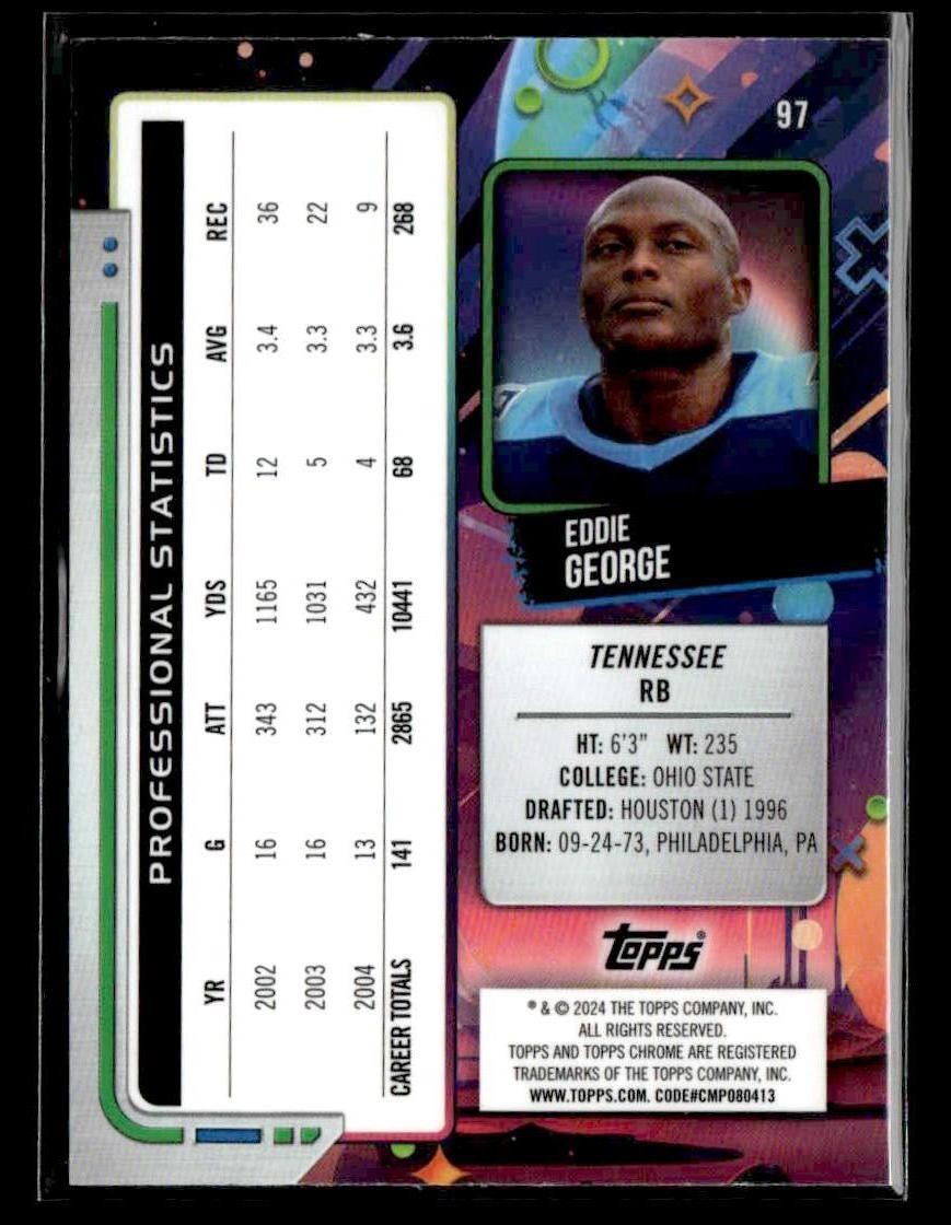 2024 Topps Chrome Cosmic #97 Eddie George