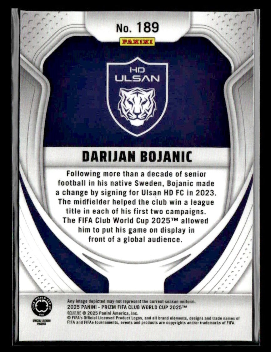 2025 Panini Prizm FIFA Club World Cup #189 Darijan Bojanic