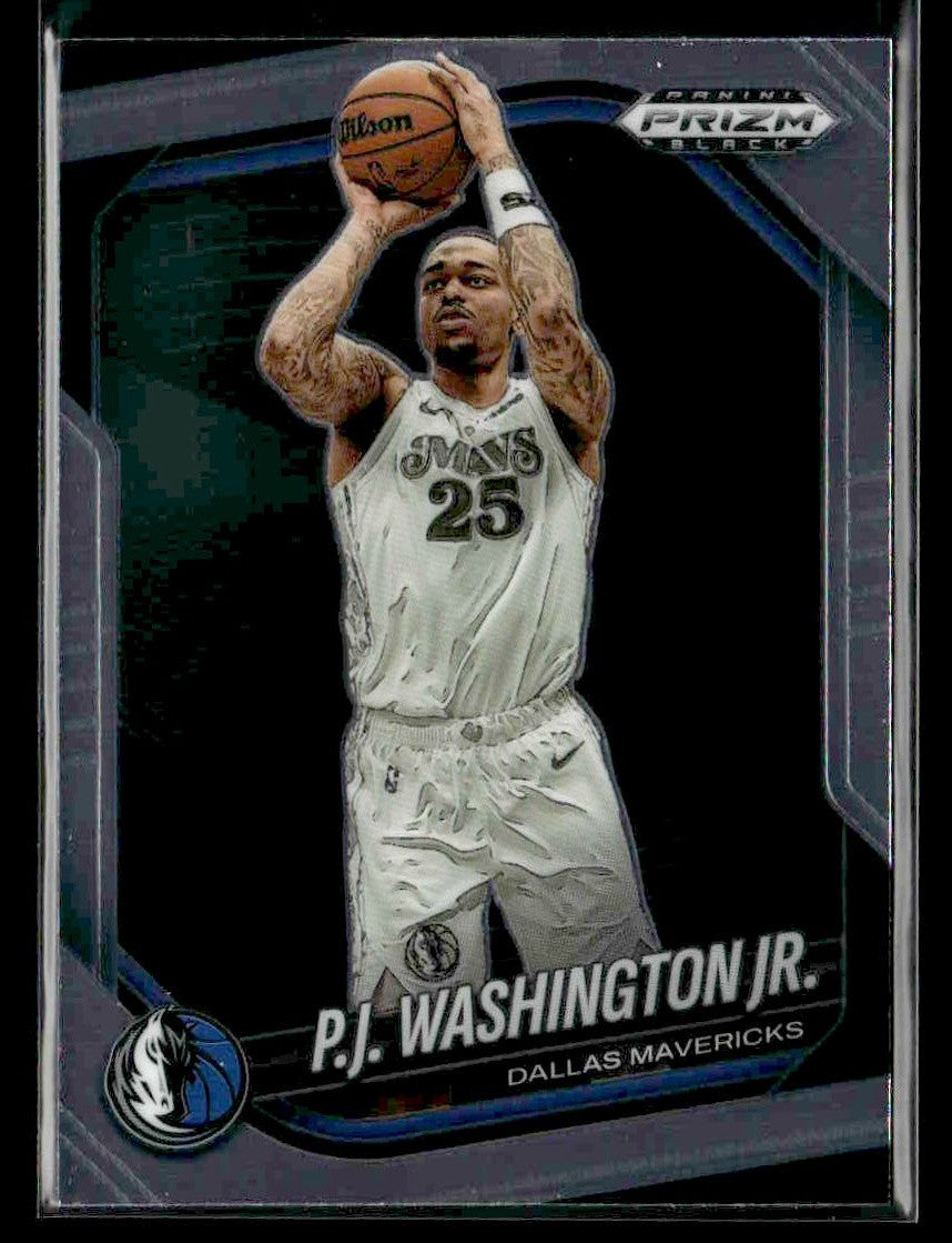 2024-25 Panini Prizm Black #38 PJ Washington Jr