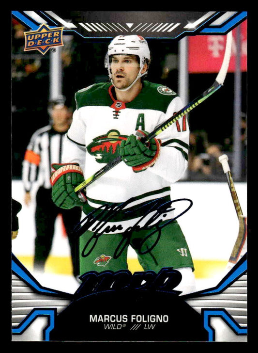 2022-23 Upper Deck MVP #195 Marcus Foligno Blue Script