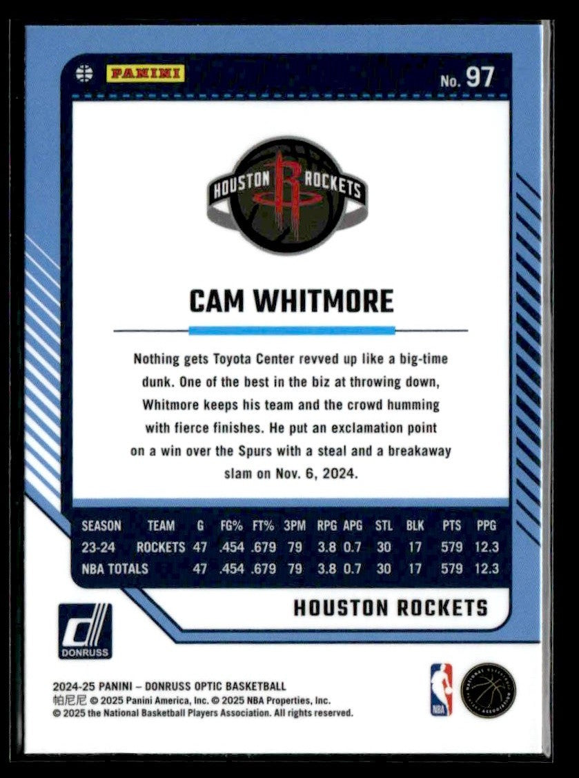 2024-25 Donruss Optic #97 Cam Whitmore