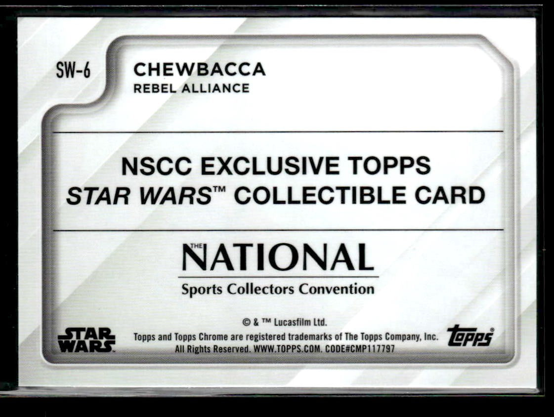 2025 Topps NSCC Exclusive #SW-6 Chewbacca Refractor