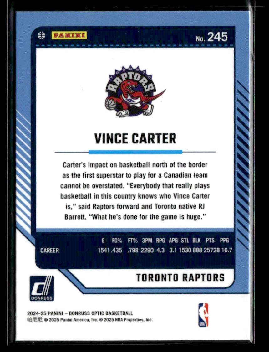 2024-25 Donruss Optic #245 Vince Carter