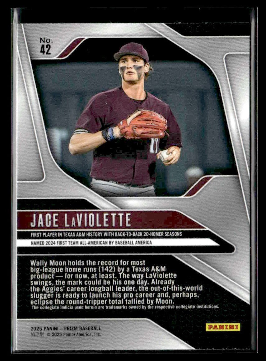 2025 Panini Prizm #42 Jace LaViolette
