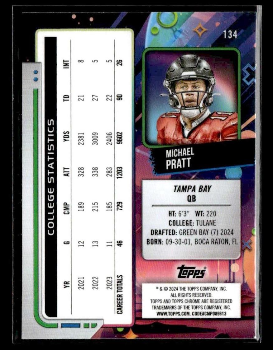 2024 Topps Chrome Cosmic #134 Michael Pratt
