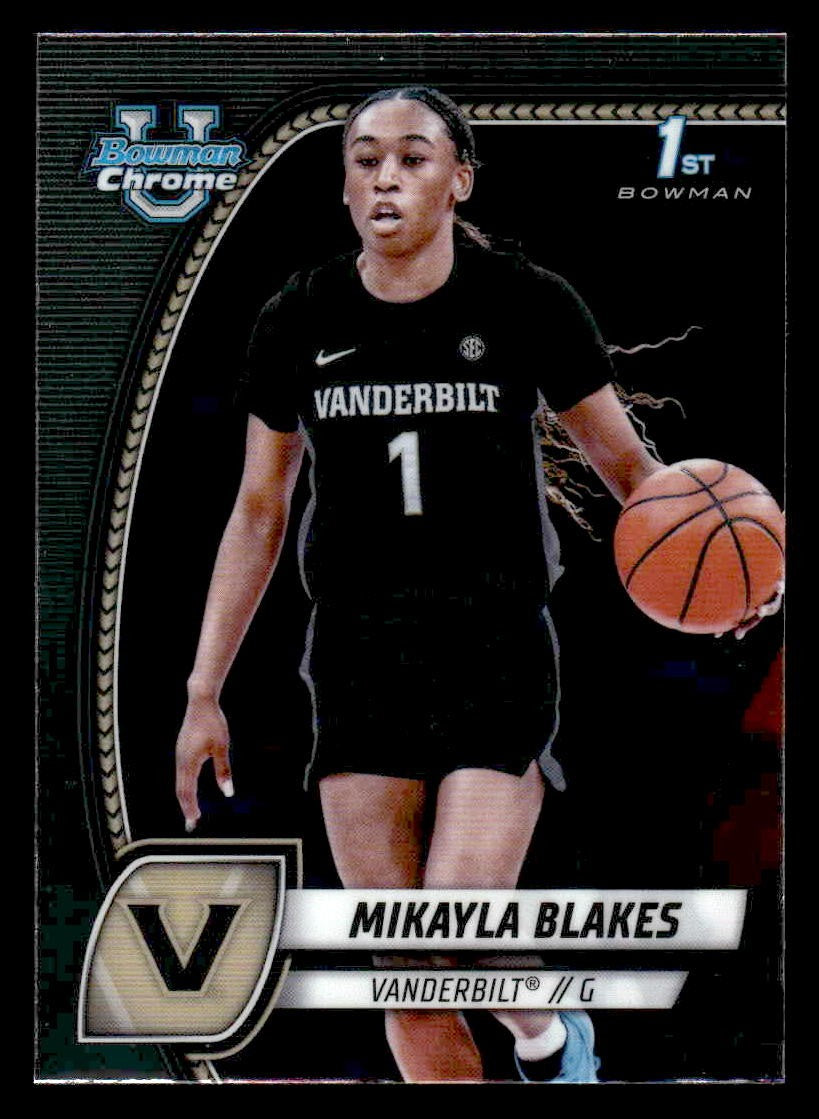 2024-25 Bowman University Chrome #55 Mikayla Blakes