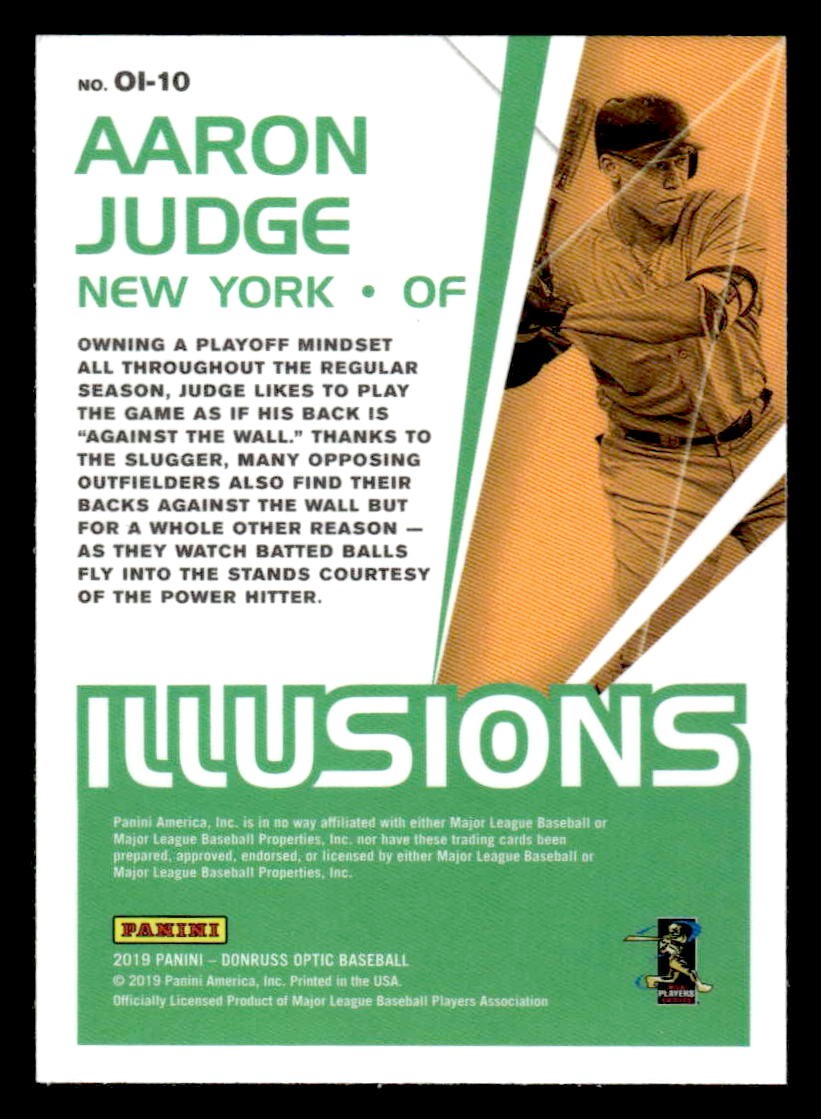 2019 Donruss Optic #OI-10 Aaron Judge Illusions