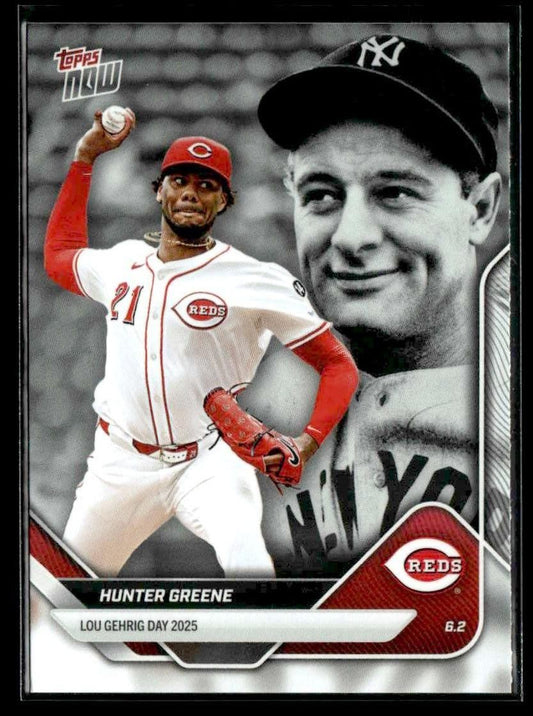 2025 Topps Now Lou Gehrig Day: Presented by Sarah Langs #LGD-HG Hunter Greene