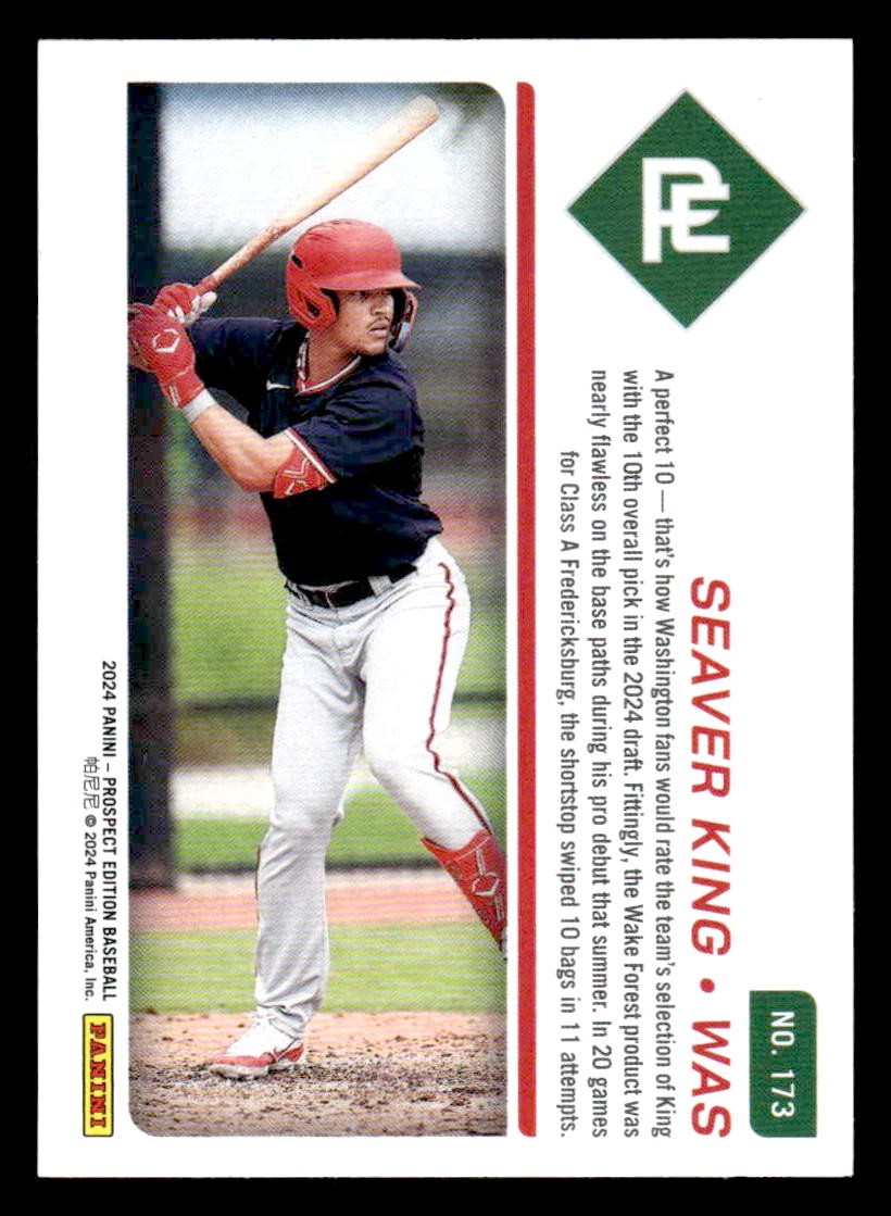2024 Panini Prospect Edition #173 Seaver King