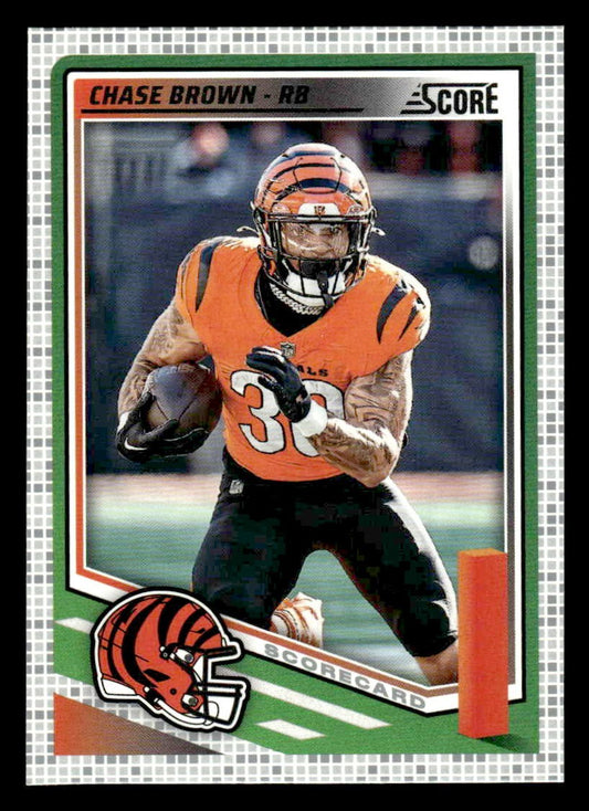 2025 Score #157 Chase Brown Scorecard