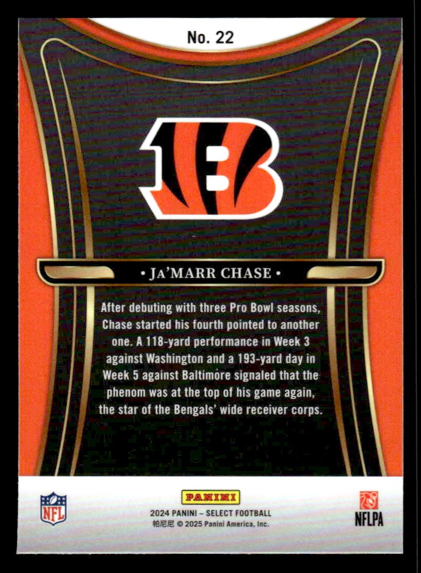 2024 Panini Select #22 Ja'Marr Chase Phenomenon