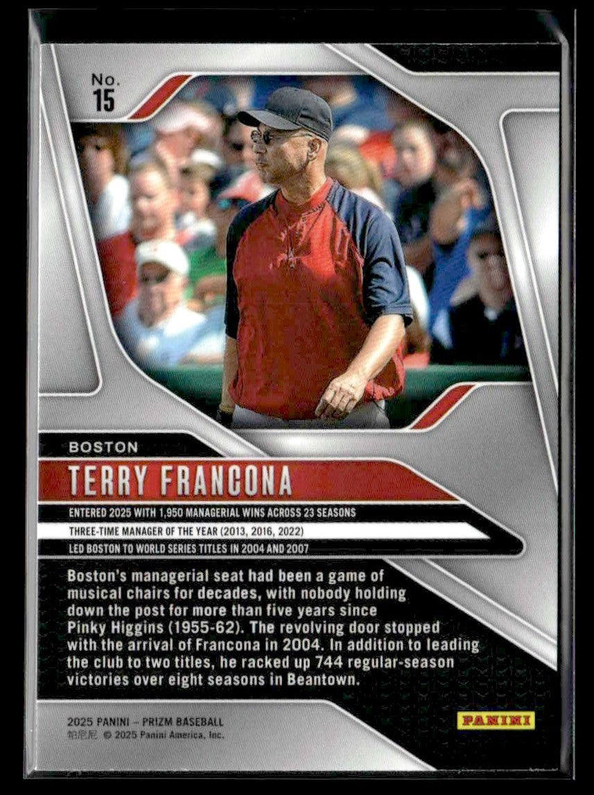 2025 Panini Prizm #15 Terry Francona