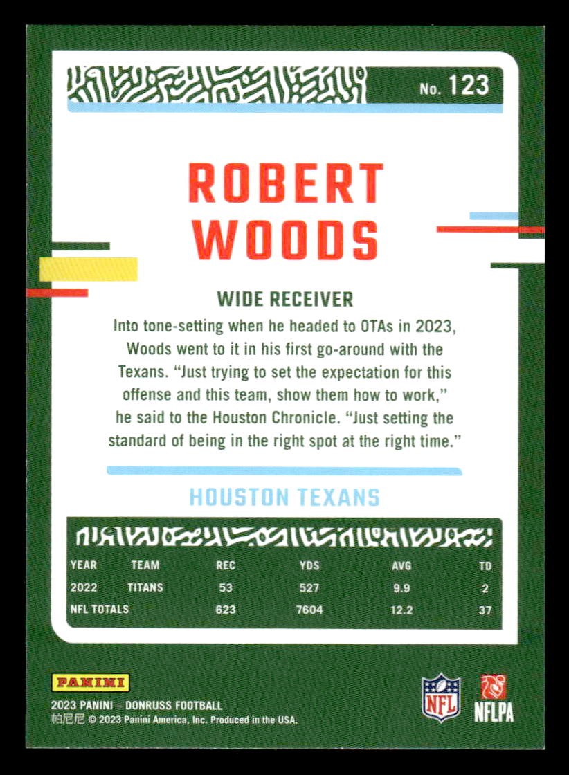 2023 Donruss #123 Robert Woods