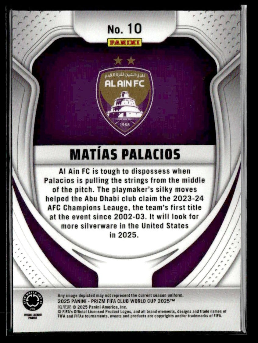2025 Panini Prizm FIFA Club World Cup #10 Matias Palacios