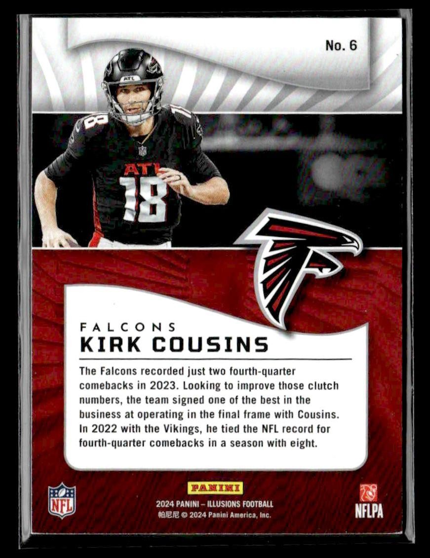 2024 Panini Illusions #6 Kirk Cousins Cubic Trophy Collection #/399