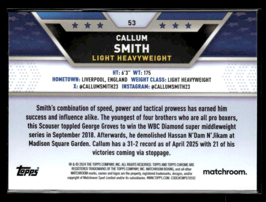 2024 Topps Chrome #53 Callum Smith