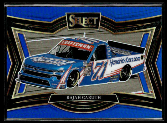 2025 Panini Select #126 Rajah Caruth Blue Prizms #/175