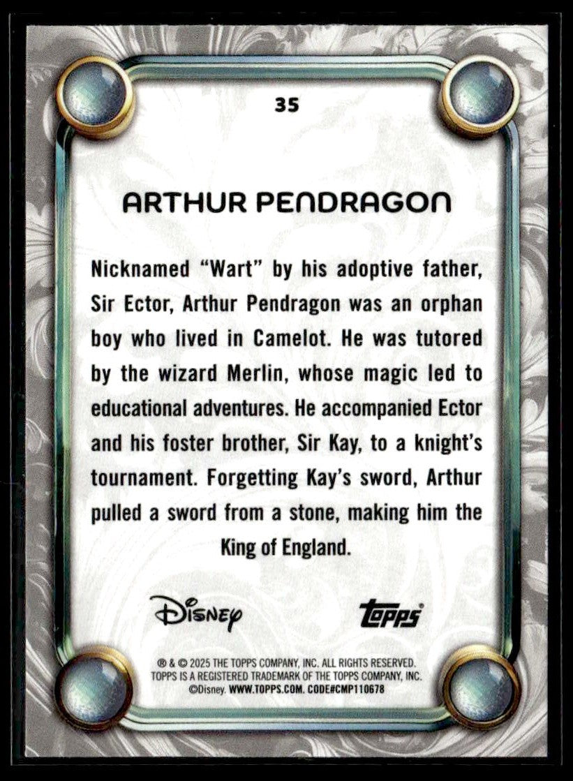 2025 Topps Disney Wonder #35 Arthur Pendragon