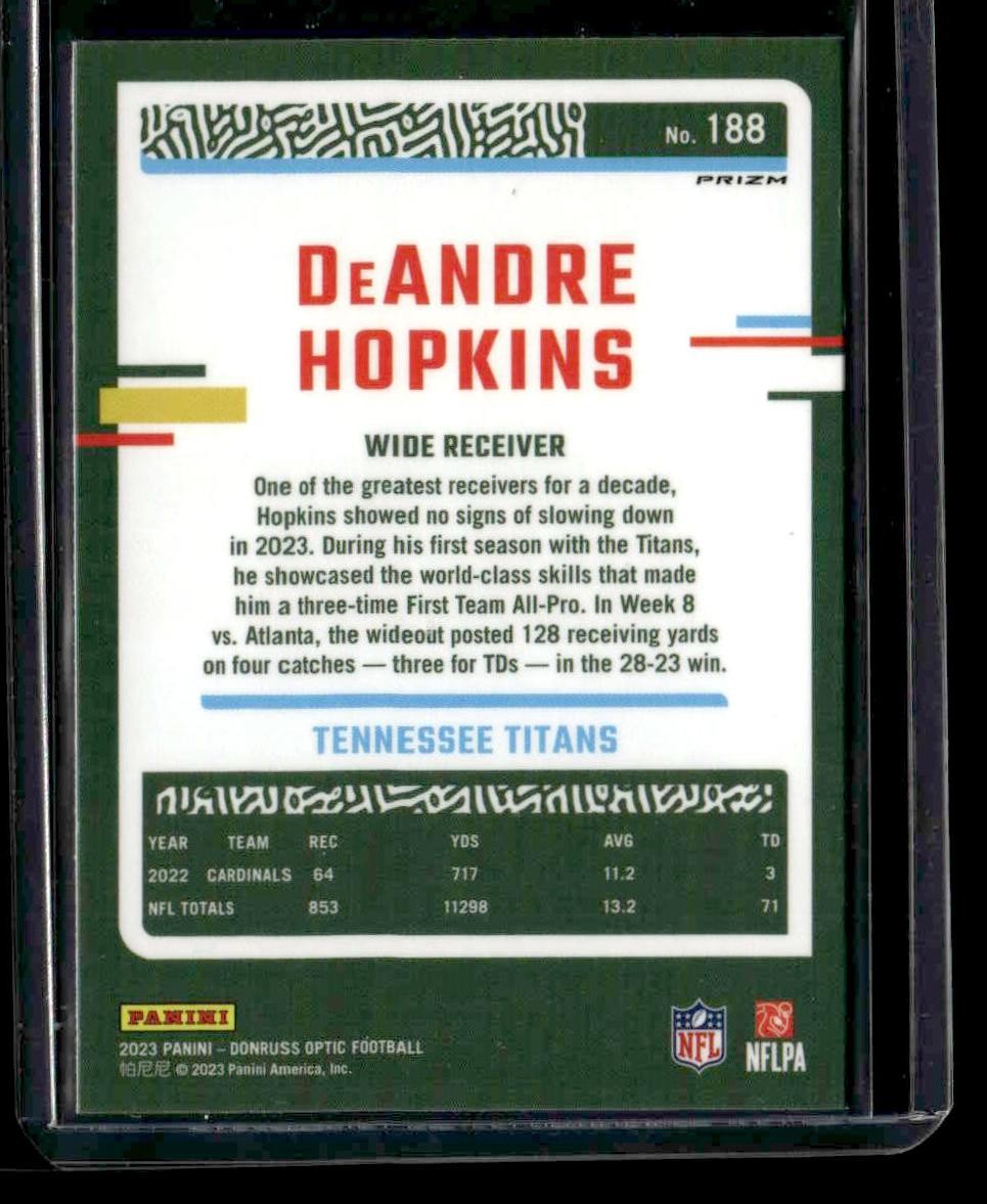 2023 Donruss Optic #188 DeAndre Hopkins Holo