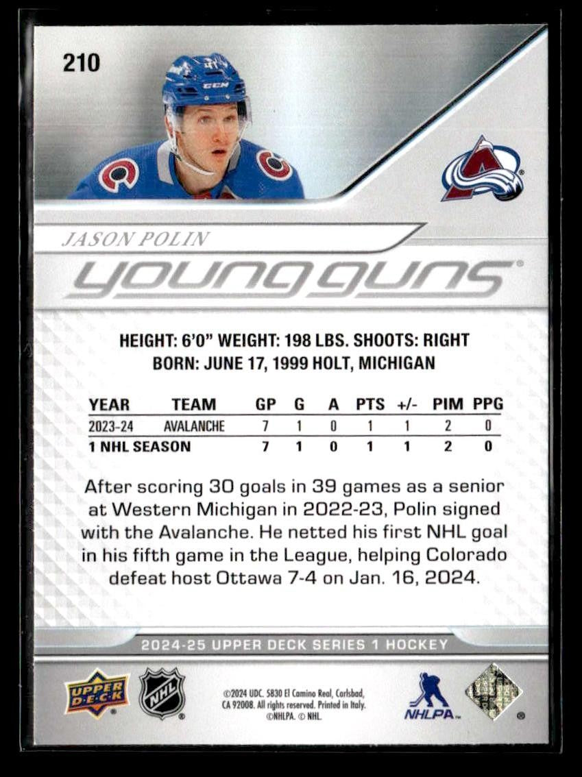 2024-25 Upper Deck #210 Jason Polin