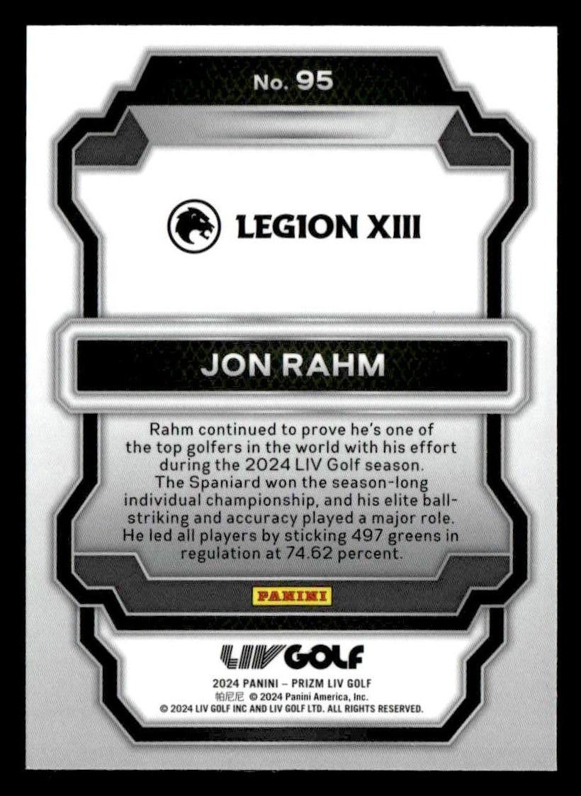 2024 Panini Prizm LIV #95 Jon Rahm Statistical Leaders