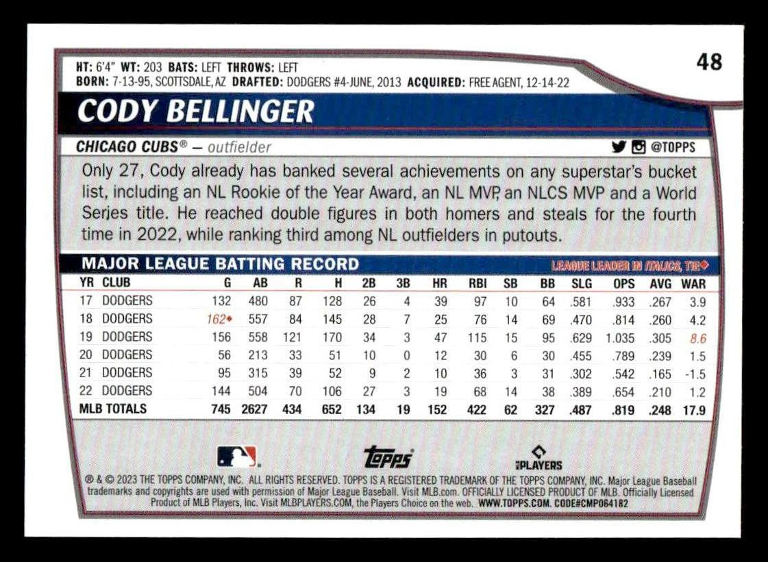 2023 Topps Big League #48 Cody Bellinger