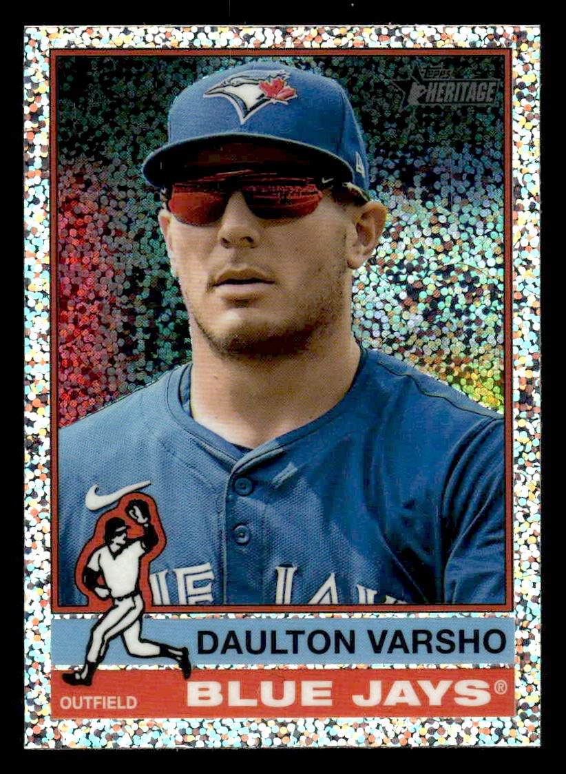 2025 Topps Heritage #236 Daulton Varsho Chrome Silver Sparkle Refractor