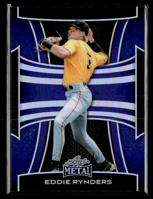 2025 Leaf Metal #66 Eddie Rynders Prismatic Purple