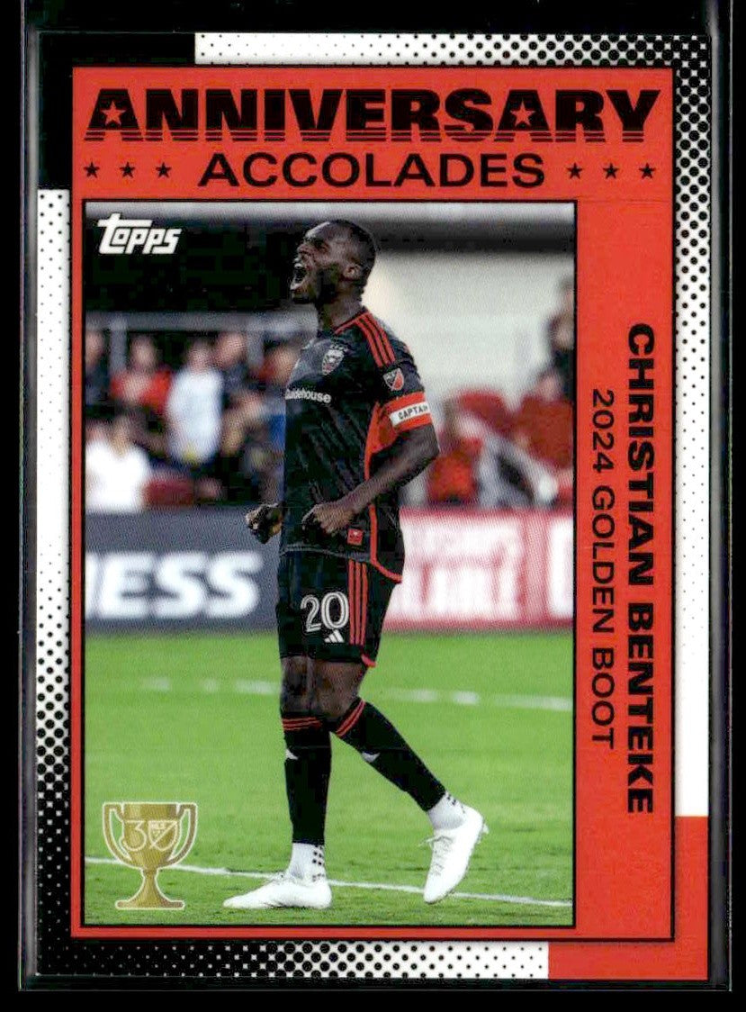 2025 Topps MLS 30th Anniv Collection #AA-10 Christian Benteke Anniv Accolades