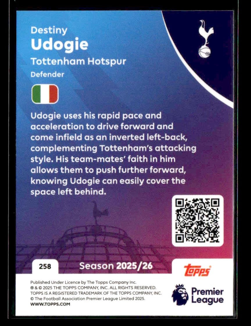 2025-26 Topps Premier League #258 Destiny Udogie