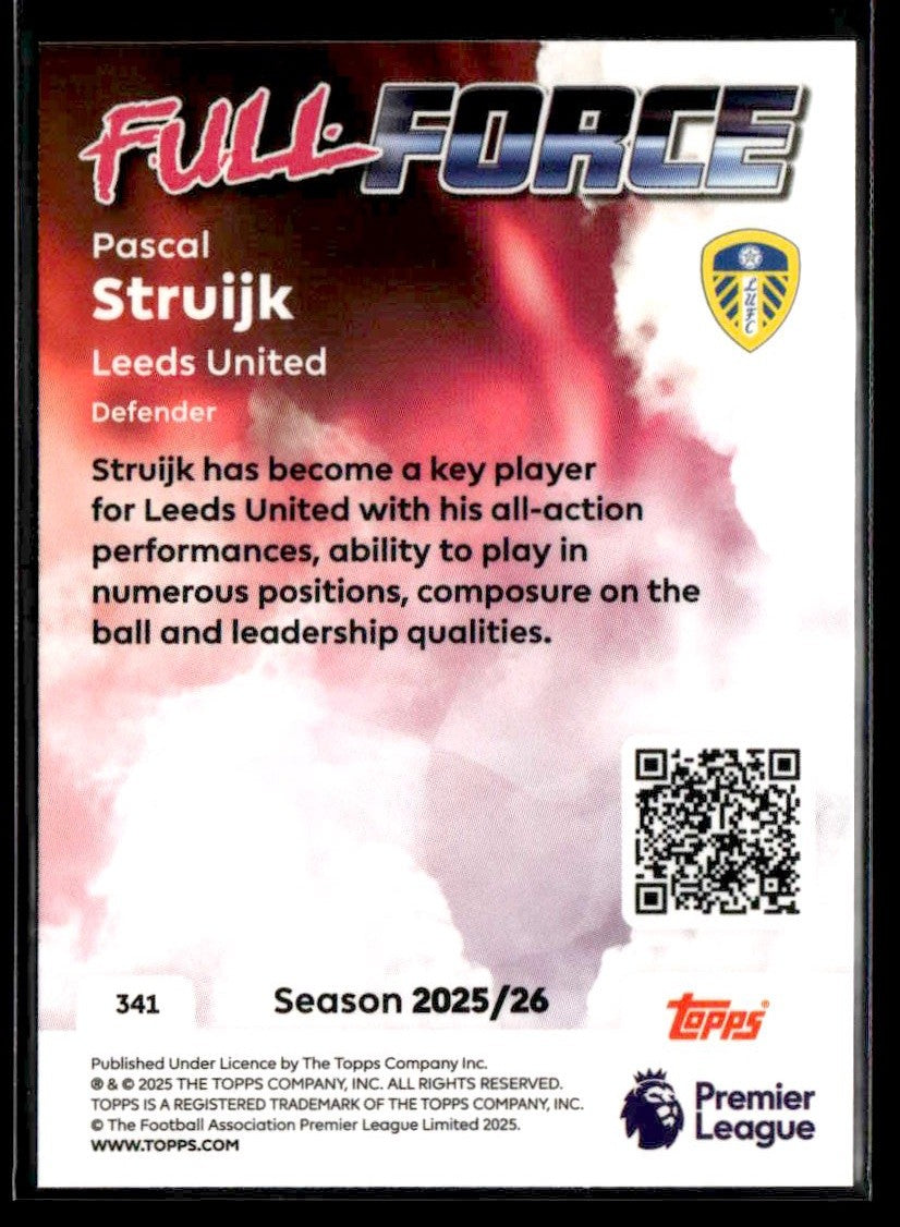 2025-26 Topps Premier League #341 Pascal Struijk Rainbow Foil