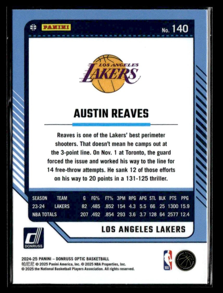 2024-25 Donruss Optic #140 Austin Reaves