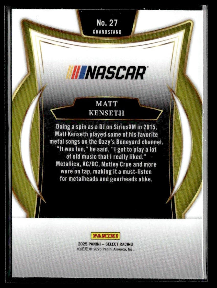 2025 Panini Select #27 Matt Kenseth