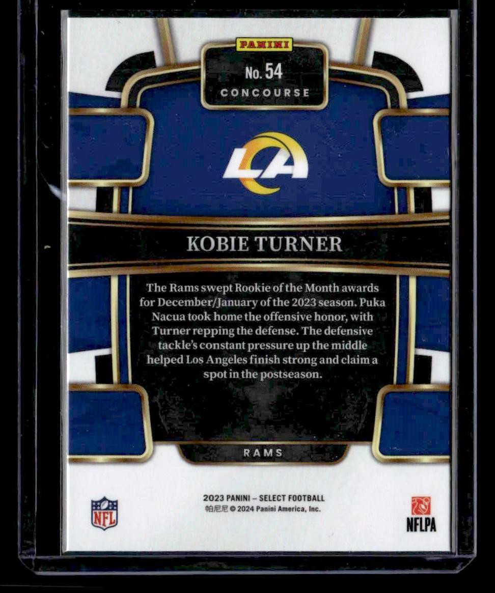 2023 Panini Select #54 Kobie Turner
