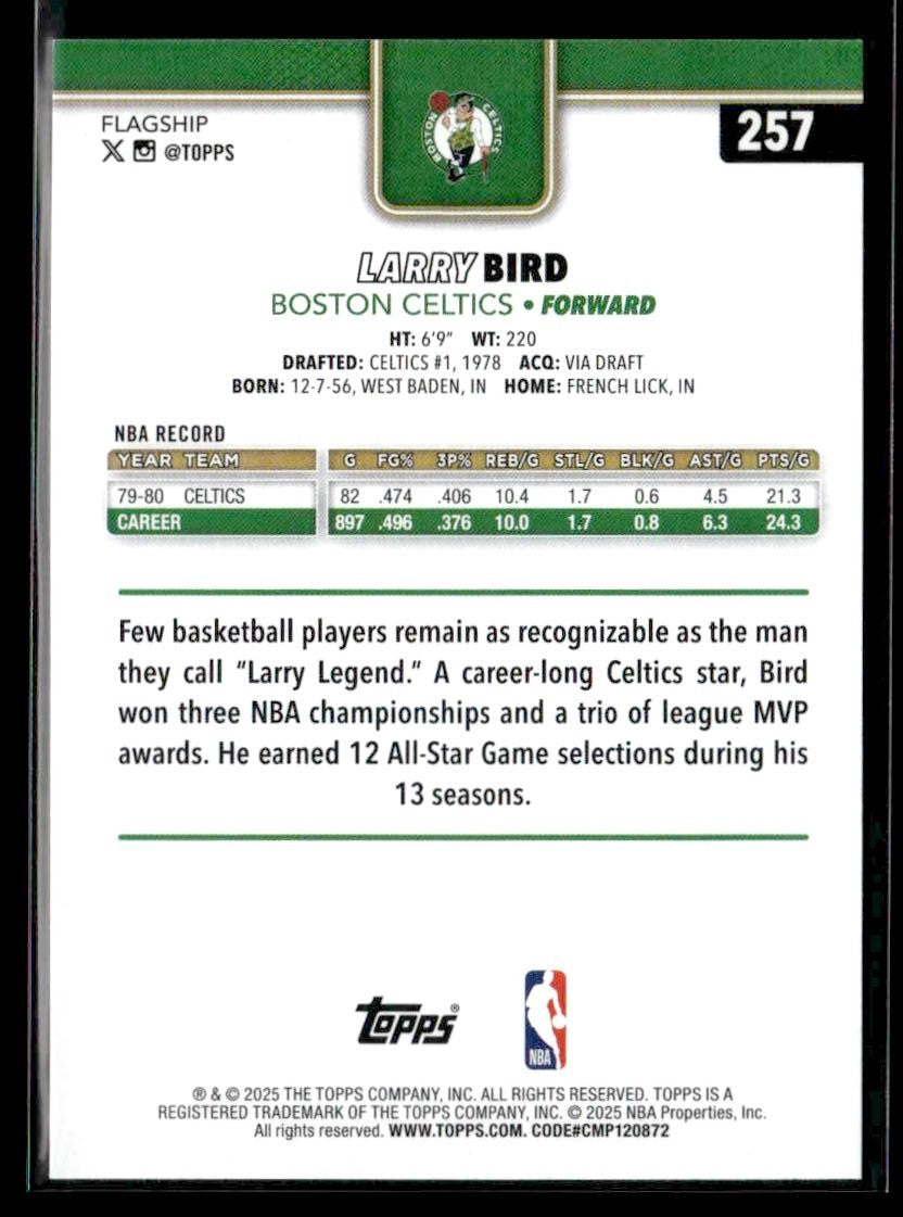 2025-26 Topps #257 Larry Bird