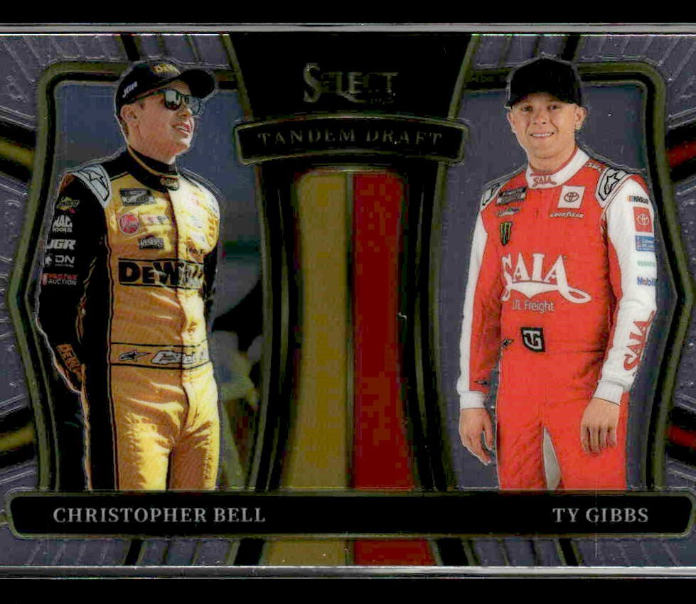 2025 Panini Select #4 Christopher Bell / Ty Gibbs Tandem Draft