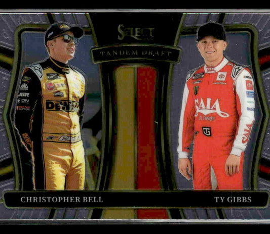 2025 Panini Select #4 Christopher Bell / Ty Gibbs Tandem Draft