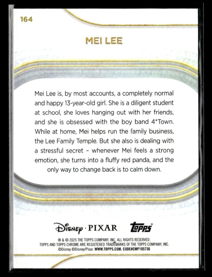 π Mei Lee β 2025 Topps Chrome Disney #164 π