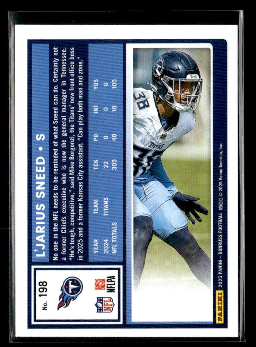 2025 Donruss #198 L'Jarius Sneed