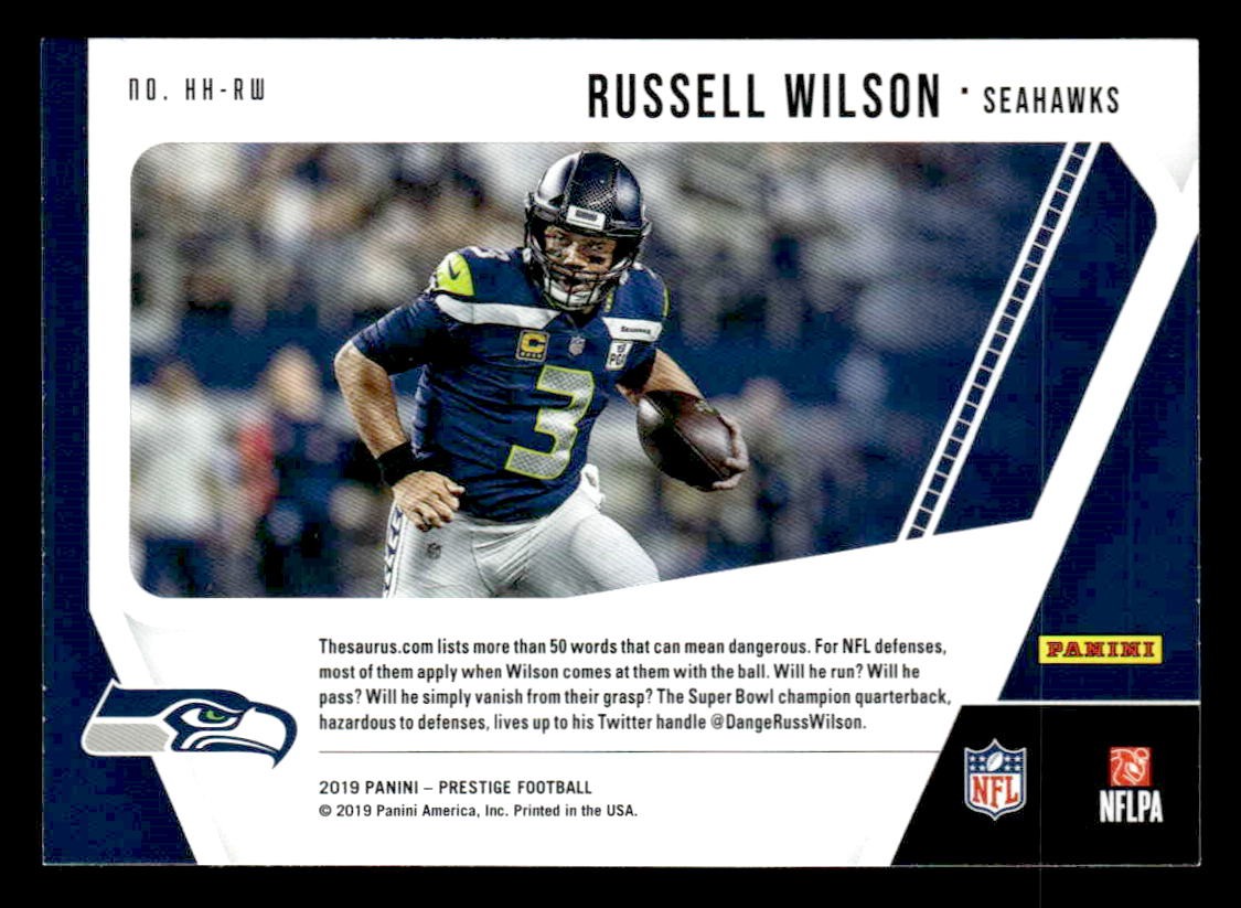 2019 Panini Prestige #HH-RW Russell Wilson Highlight Reel