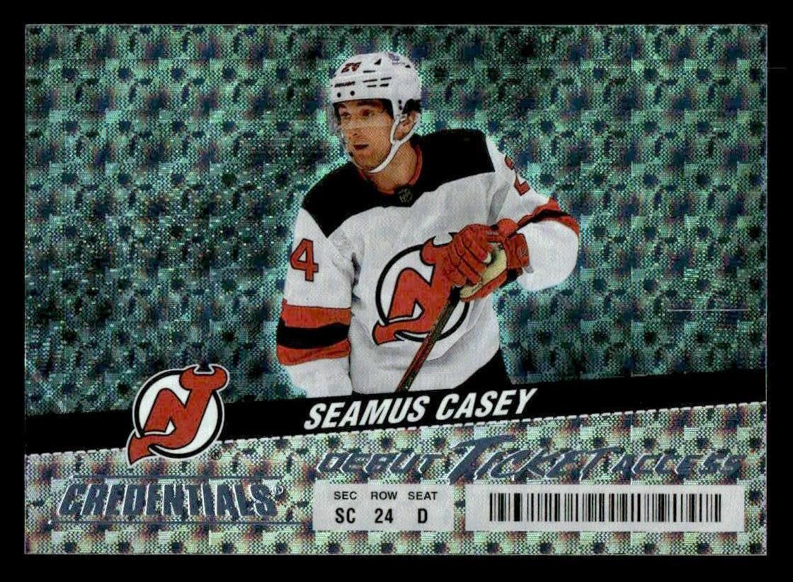 2024-25 Upper Deck Credentials #110 Seamus Casey Debut Ticket Access