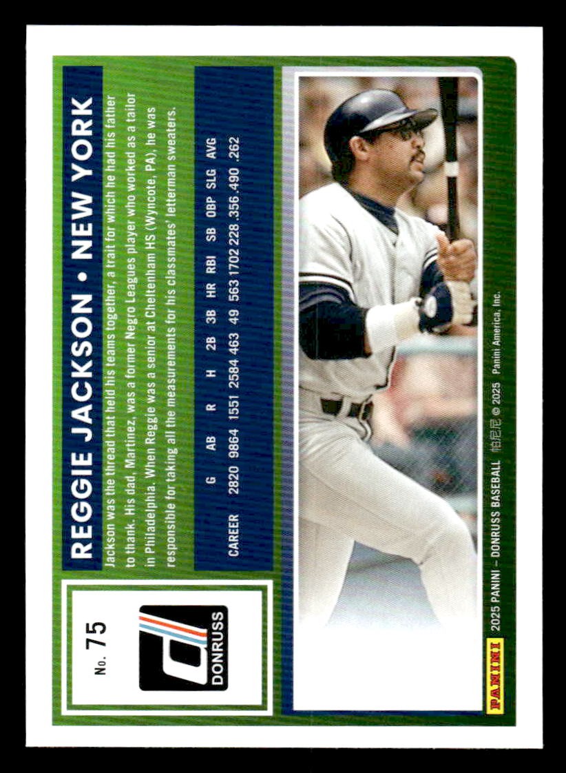 2025 Donruss #75 Reggie Jackson