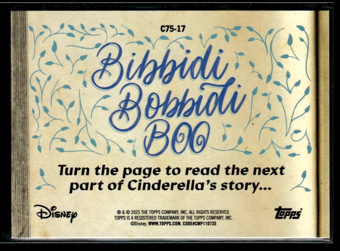 2025 Topps Disney Wonder #C75-17 So this is love Cinderella 75th Anniversary