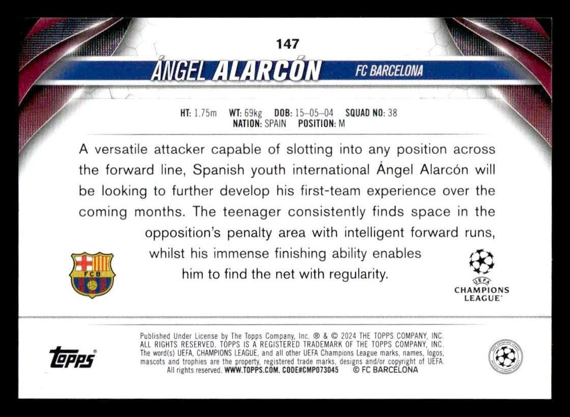 2023-24 Topps Jade Edition UEFA Club Competitions #147 Ángel Alarcón