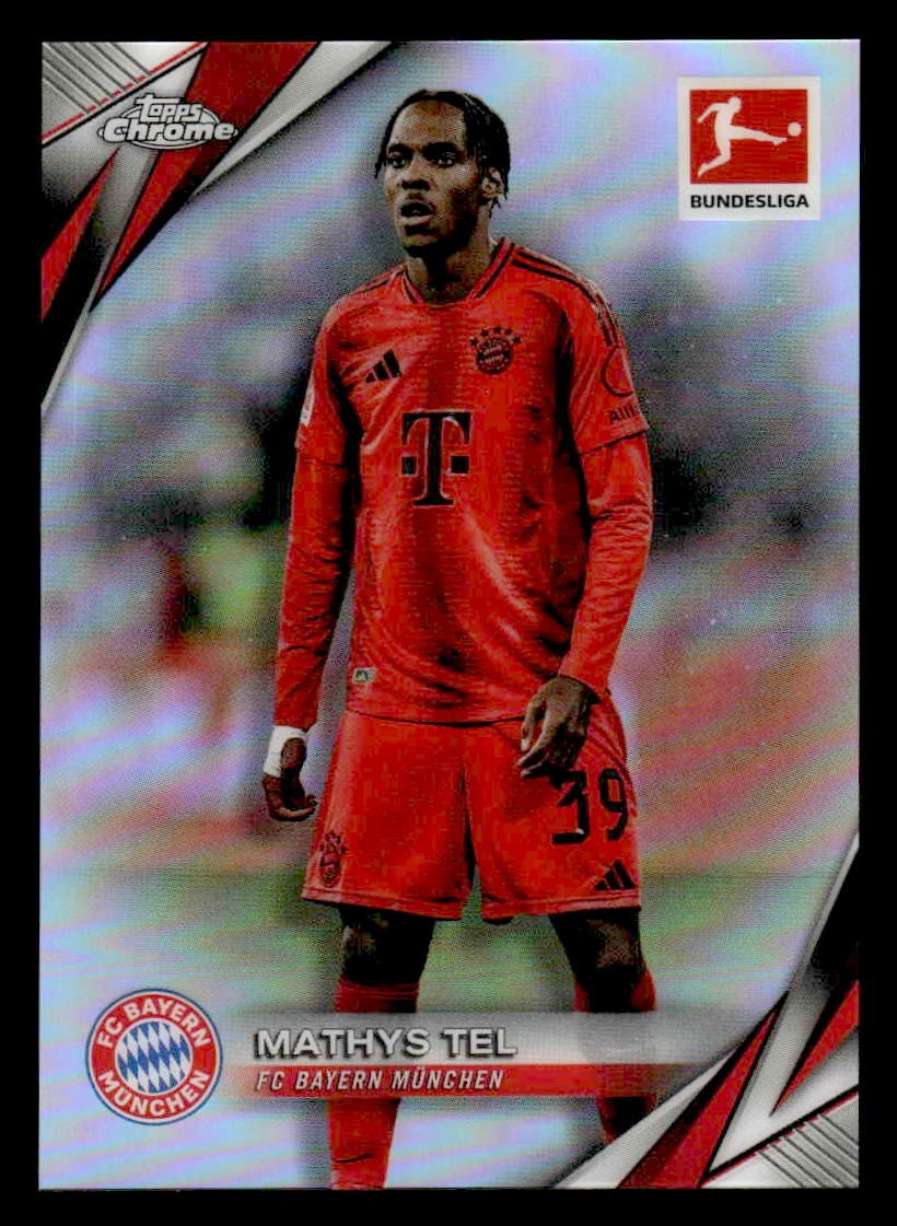 2025 Topps Chrome Bundesliga #83 Mathys Tel Refractor