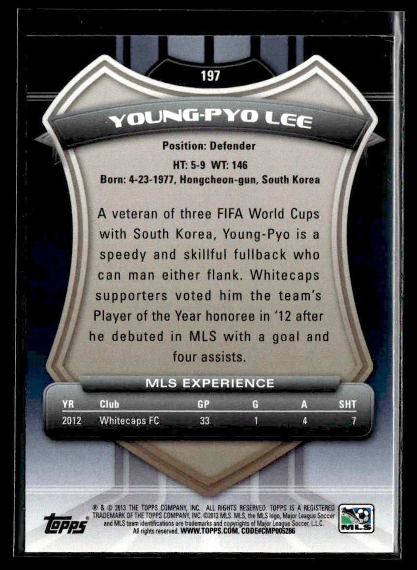 2013 Topps MLS #197 Lee Young-Pyo