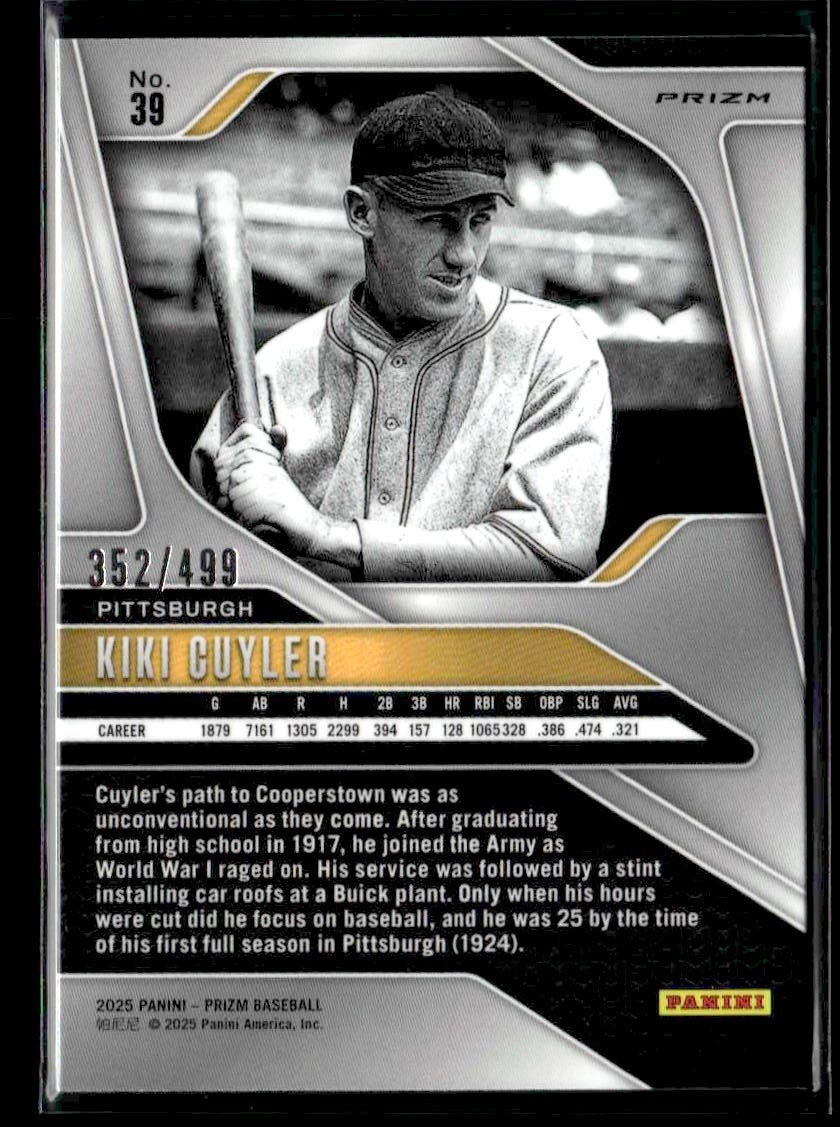 2025 Panini Prizm #39 Kiki Cuyler Pulsar Prizm #/499