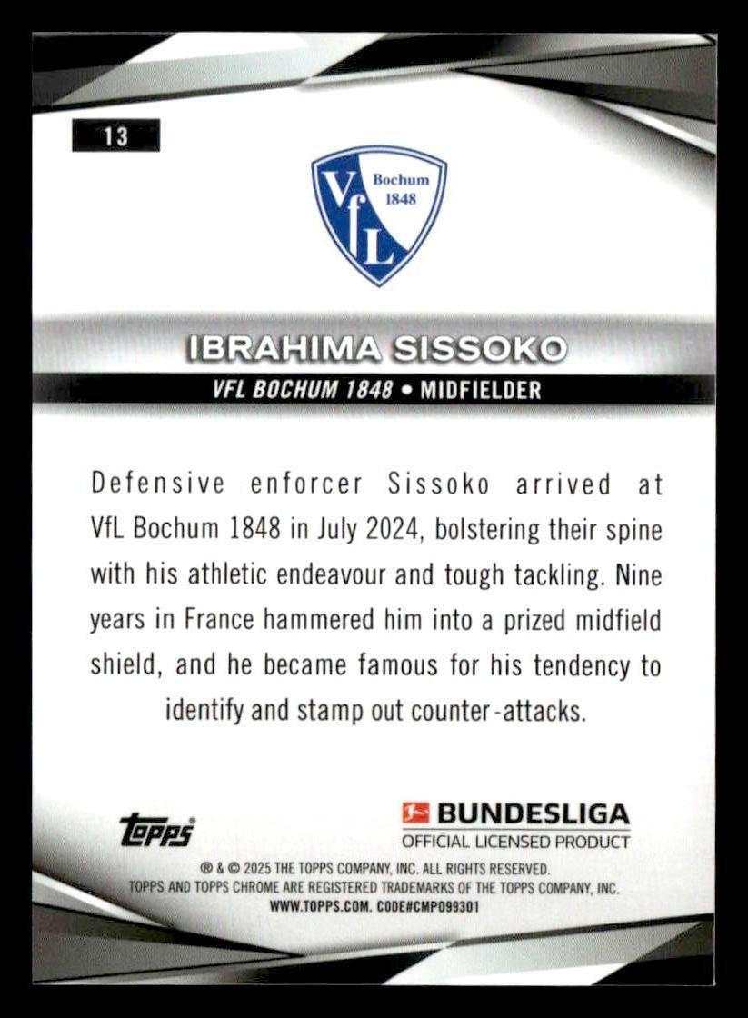 2025 Topps Chrome Bundesliga #13 Ibrahima Sissoko