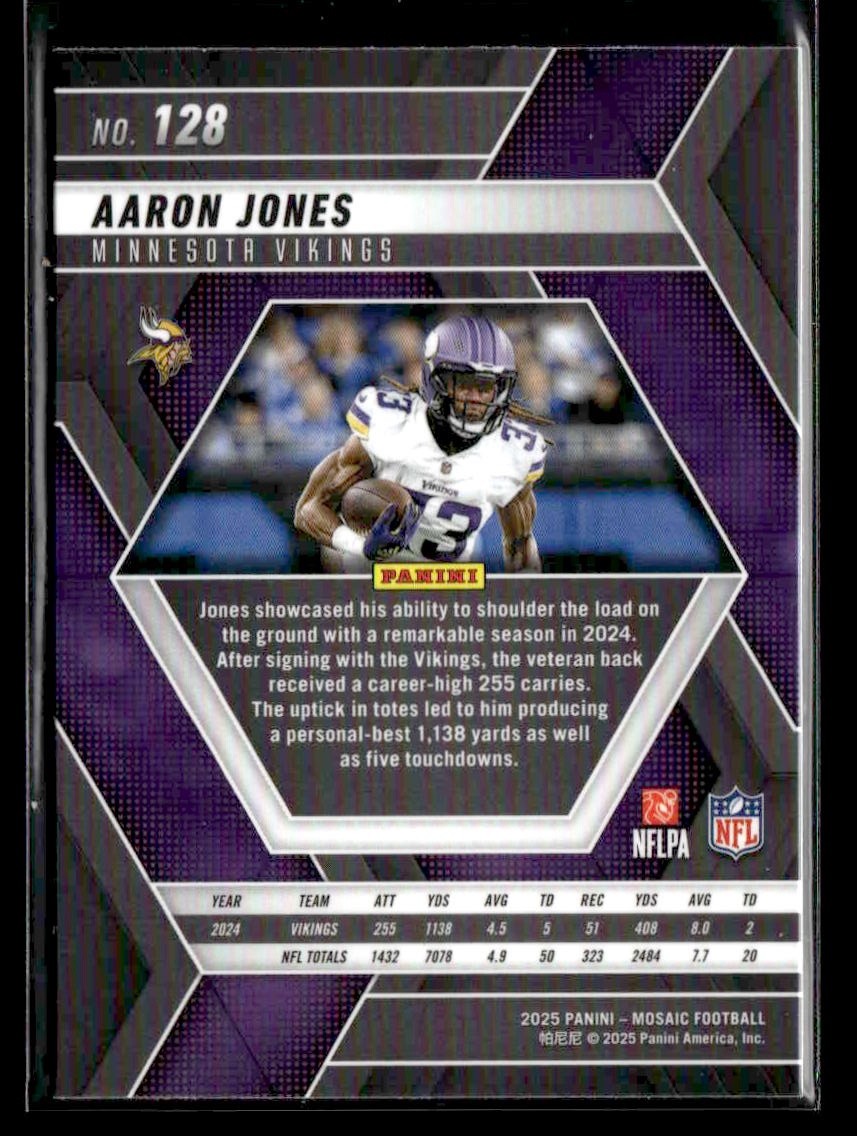 2025 Panini Mosaic #128 Aaron Jones Mosaic