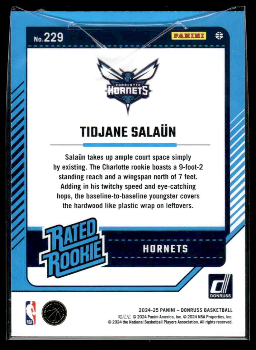 2024-25 Donruss #229 Tidjane Salaun Choice